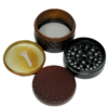 EC420 Weaving Wood Style 63mm 4 Piece Grinder  - Black - Image 2