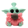 5" Baby Yoda Silicone Water Pipe - Image 2